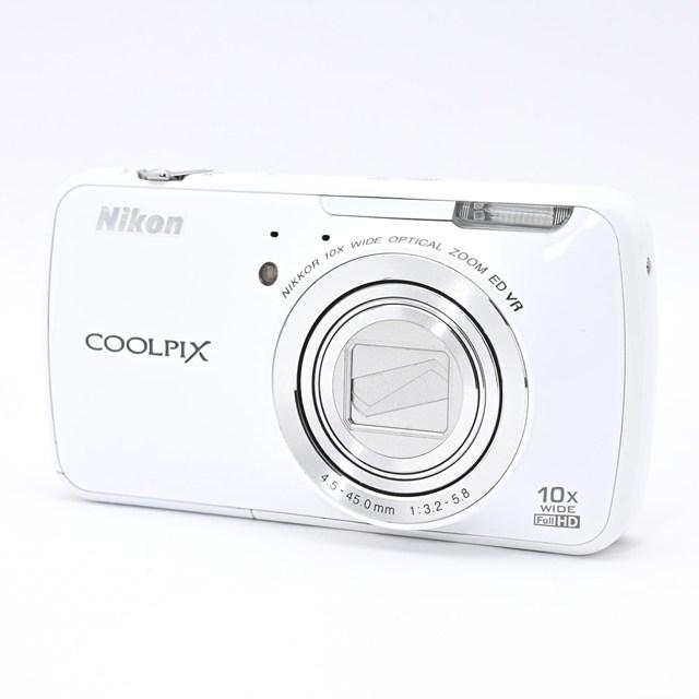 良品＞ Nikon COOLPIX S800c ホワイト S800CWH｜光学10倍ズーム｜Wi-Fi 