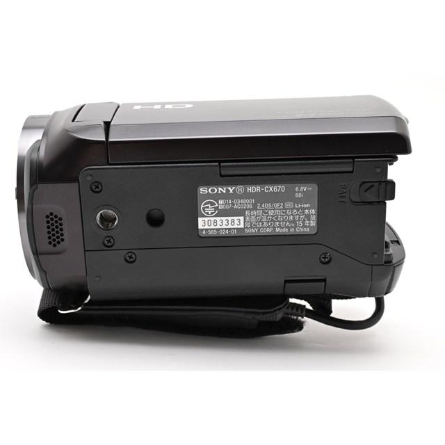 美品＞ SONY HDR-CX670 ボルドーブラウン｜HDビデオカメラ Handycam