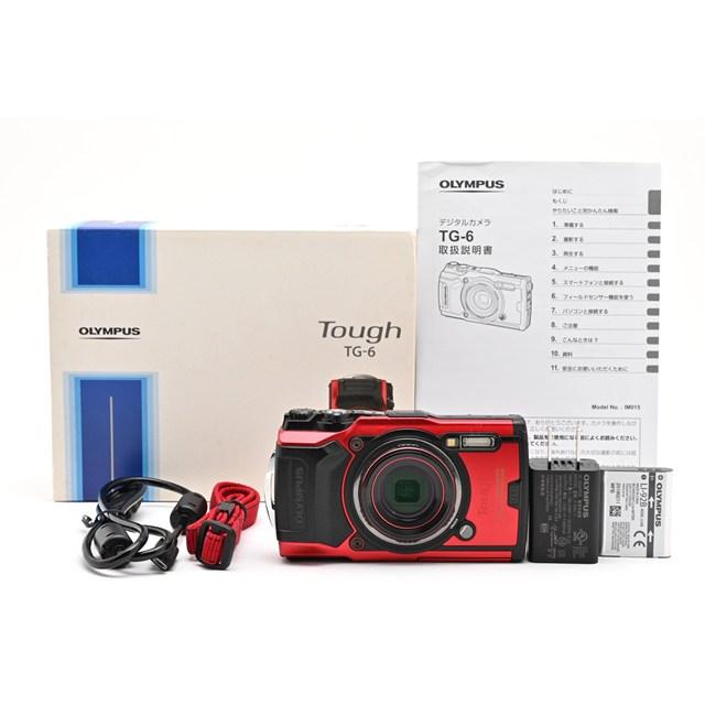 並品＞ OLYMPUS Tough TG-6 レッド｜防水・耐衝撃コンパクト｜元箱付 