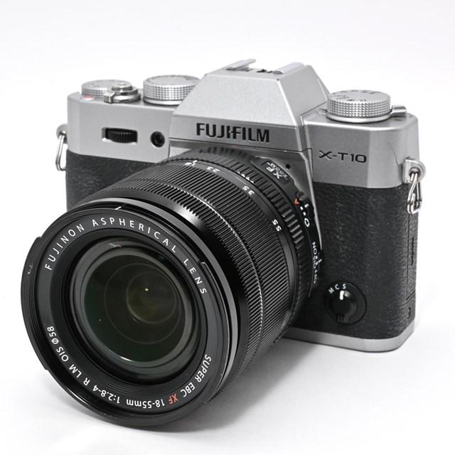 ＜良品＞ FUJIFILM X-T10 レンズキット シルバー X-T10LK-S｜ミラーレス一眼カメラ｜APS-Cセンサーの画像
