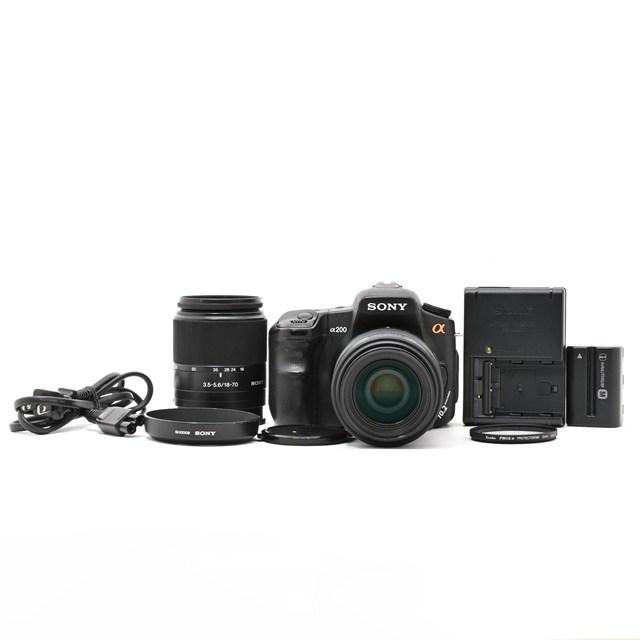 良品＞SONY α200 ダブルズームキット｜デジタル一眼レフカメラ｜18
