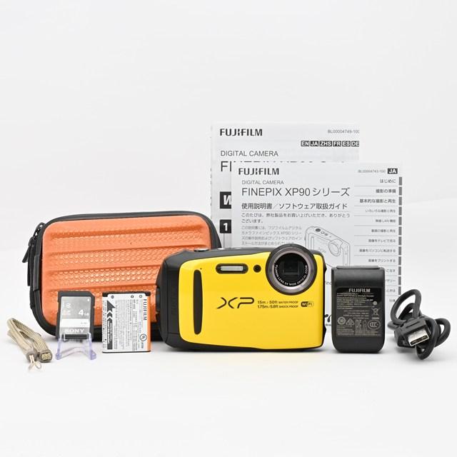 美品＞ FUJIFILM XP90 イエロー｜防水・耐衝撃デジタルカメラ