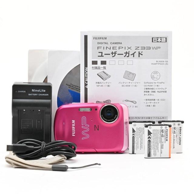 ＜並品＞ FUJIFILM FinePix Z33WP｜防水コンデジ｜動作良好 良品＞ FUJIFILM FinePix Z33WP ピンク｜デジタルカメラ｜防水