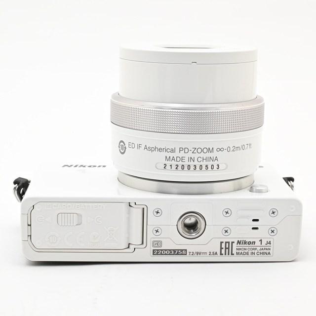 美品＞ Nikon 1 J4 標準パワーズームレンズキット ホワイト｜ミラー 