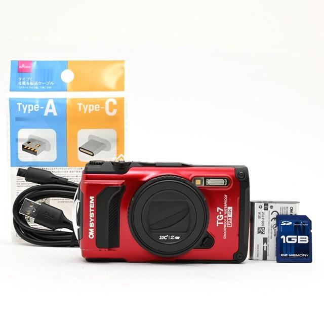 並品＞ OM SYSTEM OLYMPUS Tough TG-7 レッド RED 美品｜防水・耐衝撃