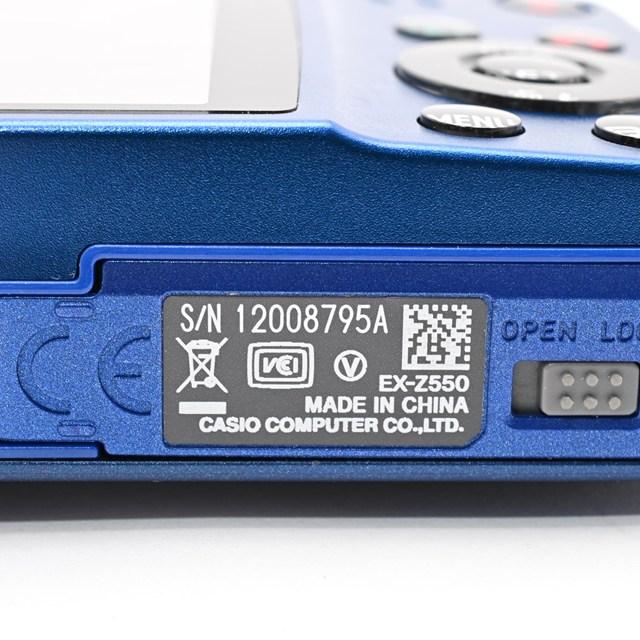 良品＞ CASIO デジタルカメラ EXILIM EX-Z550 ブルー : Sunnys-Camera