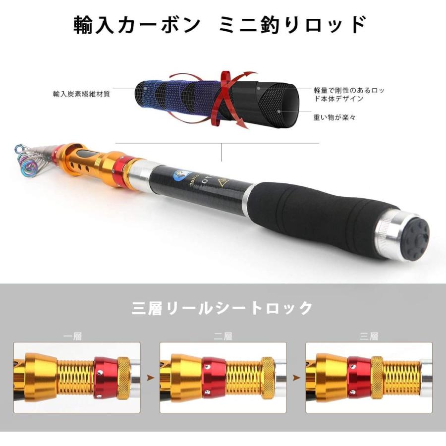 日本未発売 2 1m 2 4m 海釣り 釣りセット Popheko 炭素伸縮釣竿 ちょい投げ釣り サビキ釣り 入門セット ライン付き スピニングリール フィッシングバッグ ケース