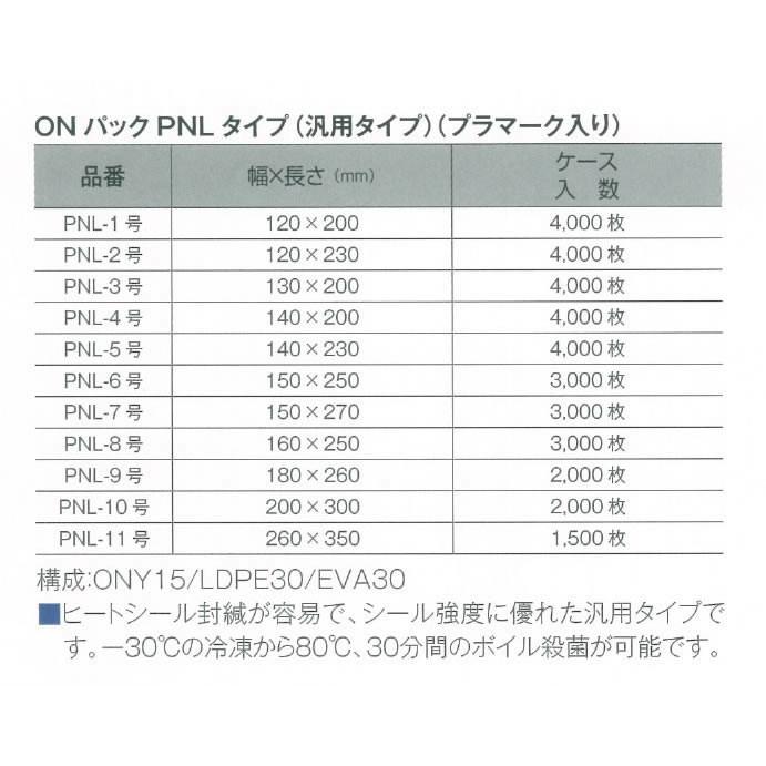 ＯＮパックＰＮＬタイプ（汎用タイプ）130mm×200mm　4000枚×５箱（20000枚）（個人様宛のみ不可・要事業者名）（代引不可）（大倉工業　）