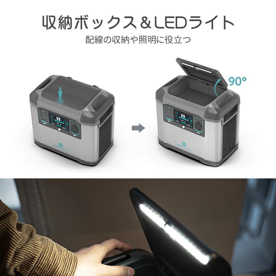 ポータブル電源 大容量 1500w 1008wh キャンプ 業務用 パススルー対応