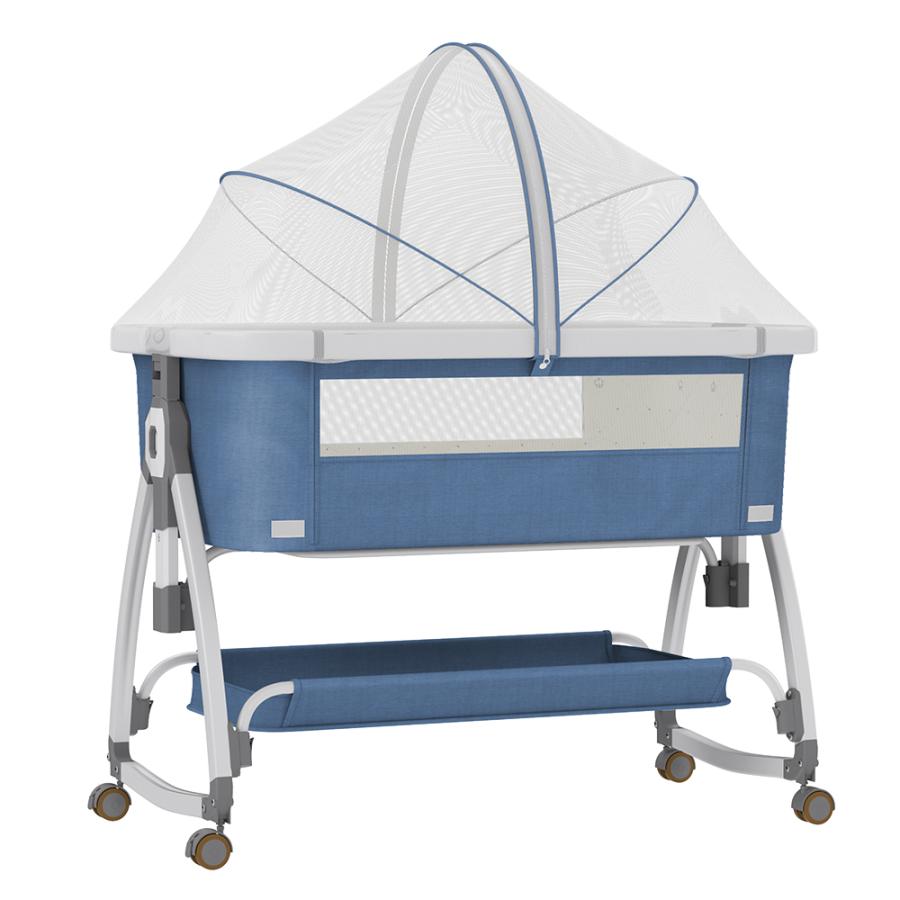 911】✨美品✨ 多機能ベビーベッド ピンク ゆりかご 蚊帳付き ベビー