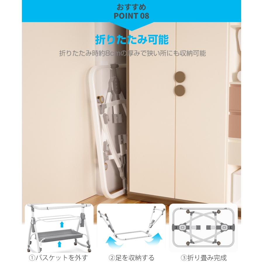 ベビーベッド プレイヤード 折りたたみ 添い寝 ミニ 蚊帳付き 持ち運び