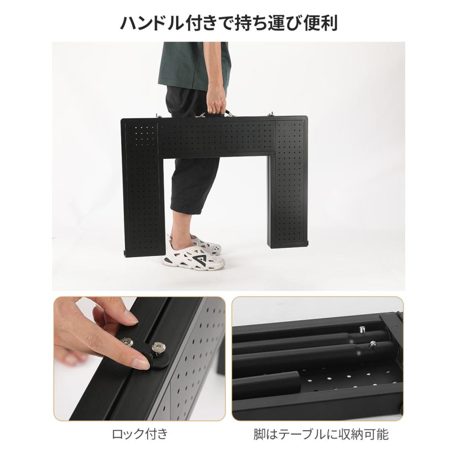 バーベキューコンロテーブル 折りたたみ メッシュテーブル 囲炉裏テーブル BBQテーブル 焚火テーブル バーベキューテーブル | ブランド登録なし | 05