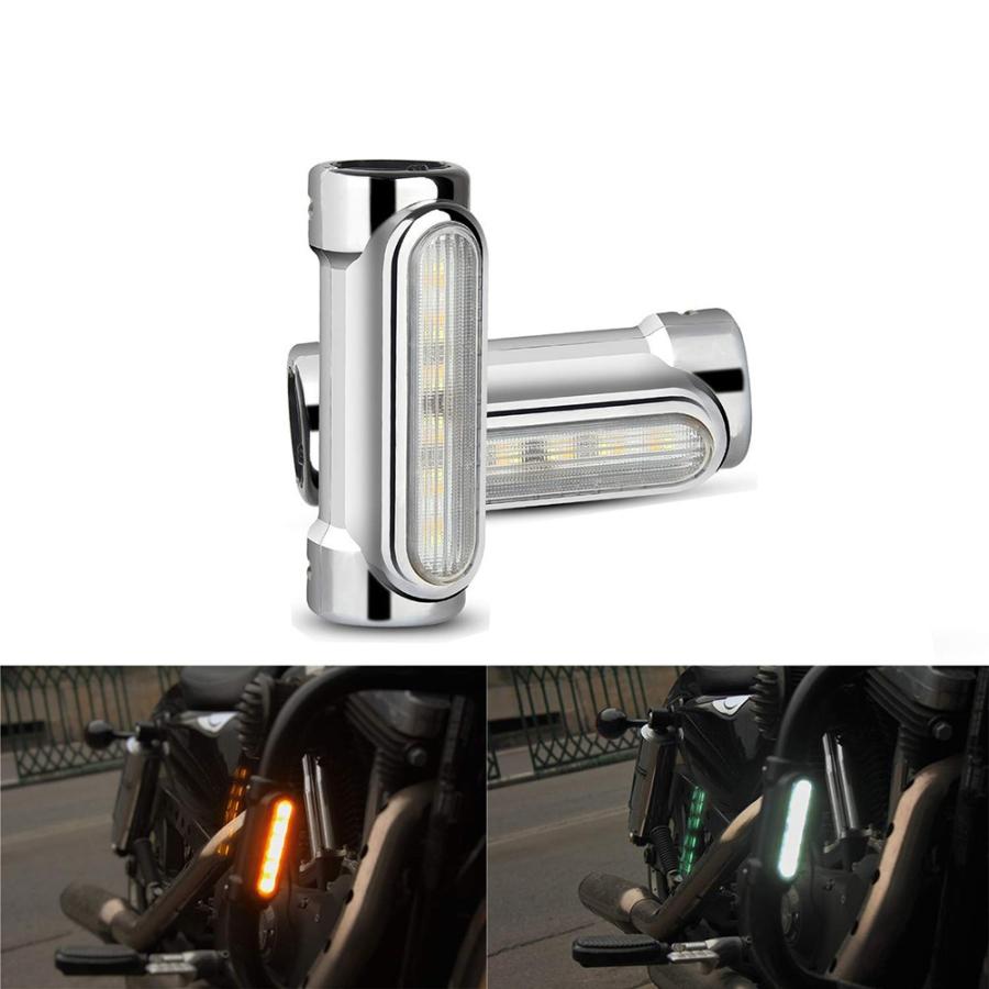 バイク汎用 パイプマウントledライト ウインカー ライト付き Ip67防水スポーツスター ダイナ ソフテイル ツーリングモデル エンジンガード ハンドル等 一年保証 Bike Halley Daylightwinker Sunpie 通販 Yahoo ショッピング