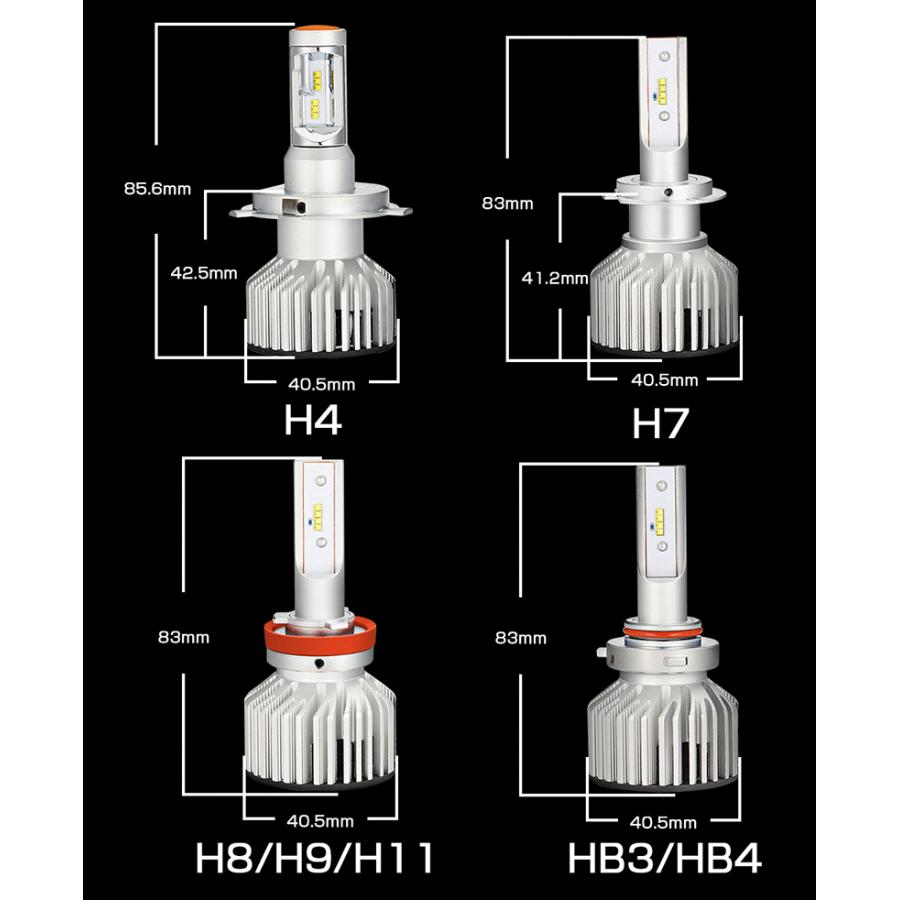 一体型 LED ヘッドライト フォグランプ H4 HI LO H7 H8 H9 H11 HB3 HB4