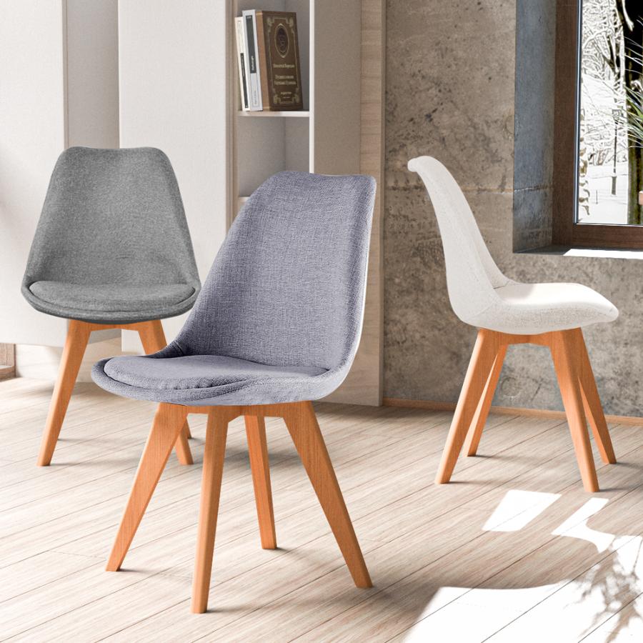 ダイニングチェア クッション付 イームズチェア eames ファブリック