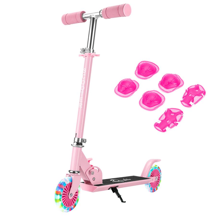 防具セット付 キックボード 子供 折りたたみ式 キックスケーター 子供用 光るタイヤ Childkickboard Sunpie 通販 Yahoo ショッピング