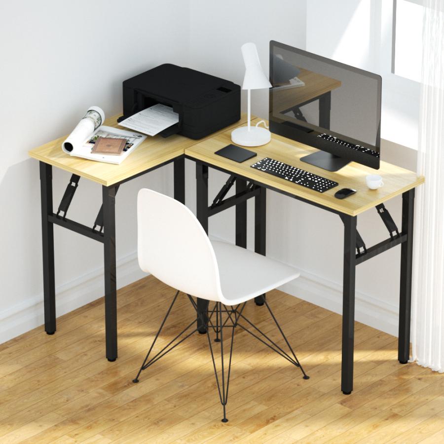折りたたみ デスク 80cm パソコンデスク テーブル 完成品 勉強机