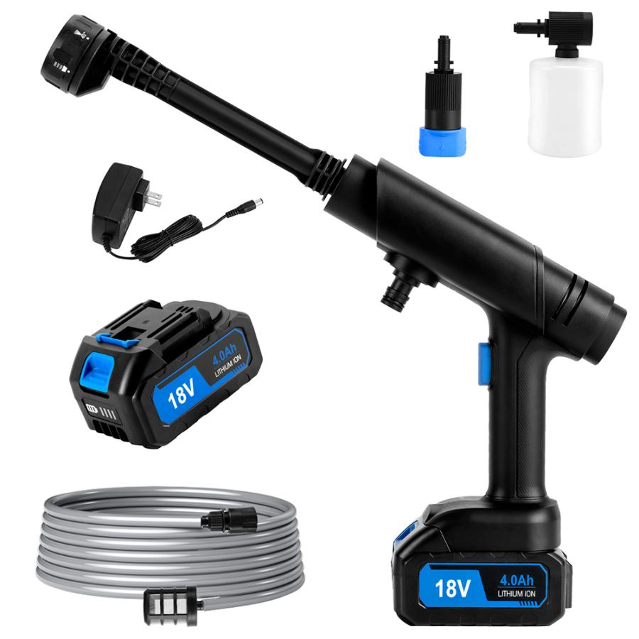 高圧洗浄機 コードレス 充電式 ポータブル 充電式高圧洗浄機5Mpa 3段階調節 楽天市場】高圧洗浄機 コードレス 充電式 21V 吐出圧力5Mpa コードレス
