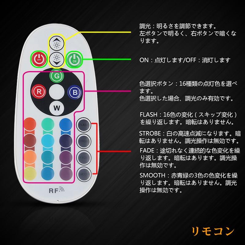 スマホ操作LEDテープ アンダーライト アンダーネオン 120cm 防水 RGB  アルミニウムボディー bluetooth リモコン付き 音に反応サウンドセンサー フルカラー｜sunpie｜03