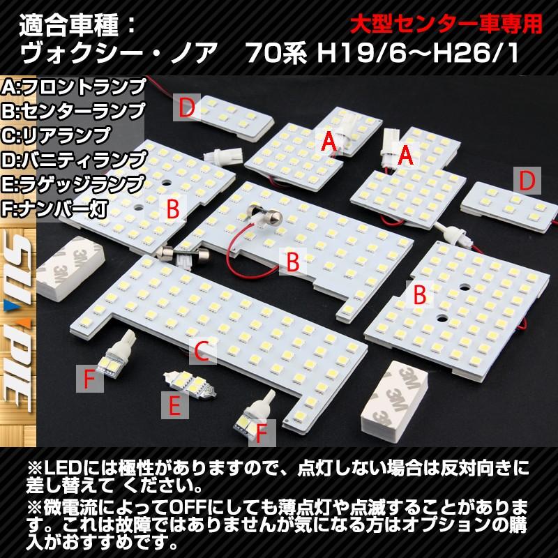トヨタ 70 75系 ノア ヴォクシー 大型センター車 前 後期 Ledルームランプ 室内灯 3チップsmd採用で816発 ホワイト白 簡単取付 内張りツール付き Ledroomlamp W Sunpie 通販 Yahoo ショッピング