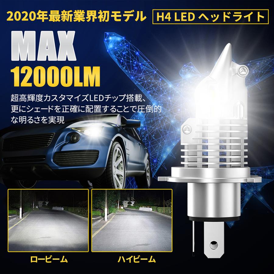 最新モデル】 高輝度 高性能 高耐久 H4 LED ヘッドライト b