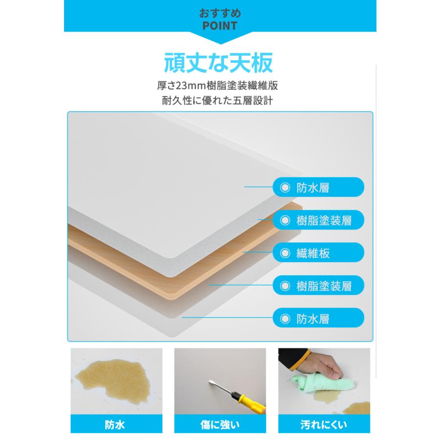 デスク パソコンデスク 80cm 白 ホワイト 勉強机 机 pcデスク | ブランド登録なし | 02