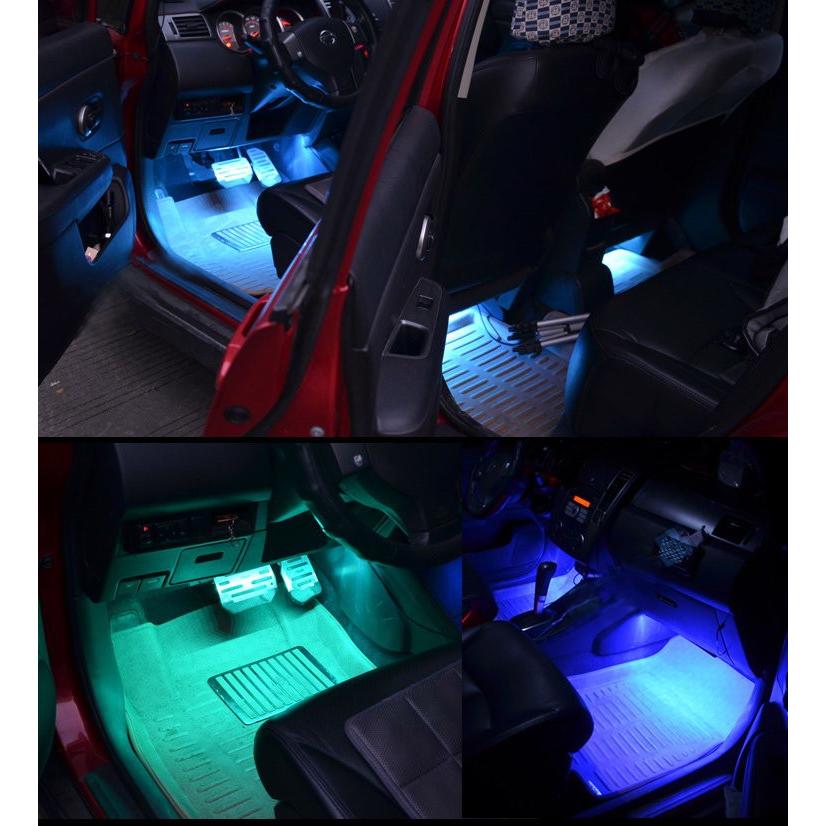 音に反応モード 8色調光式 LEDナイトライダー  イルミネーション 防水 ミュージックセンサー リモコン操作 4本セット | ブランド登録なし | 05