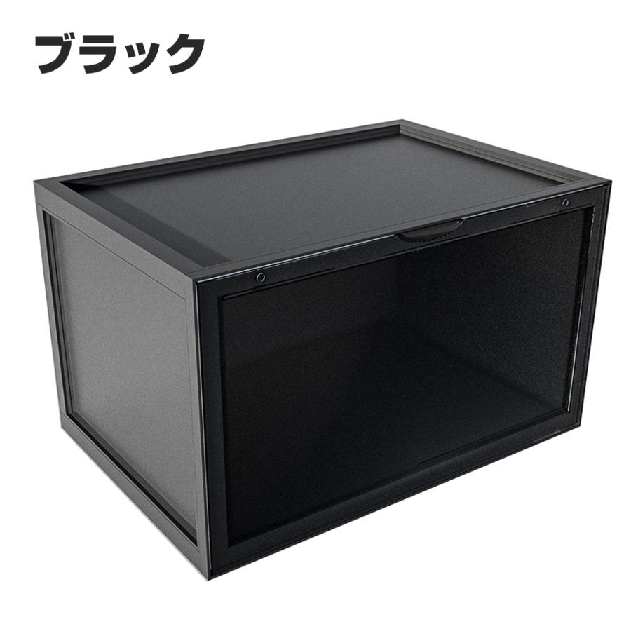シューズボックス 3個セット スニーカー収納 靴 収納 ボックス ケース クリア ブラック ホワイト | ブランド登録なし | 11