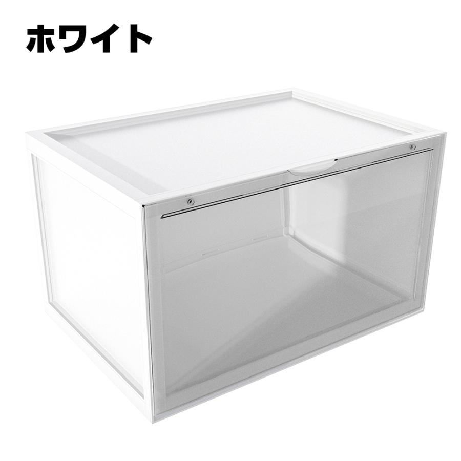 シューズボックス 3個セット スニーカー収納 靴 収納 ボックス ケース クリア ブラック ホワイト | ブランド登録なし | 13