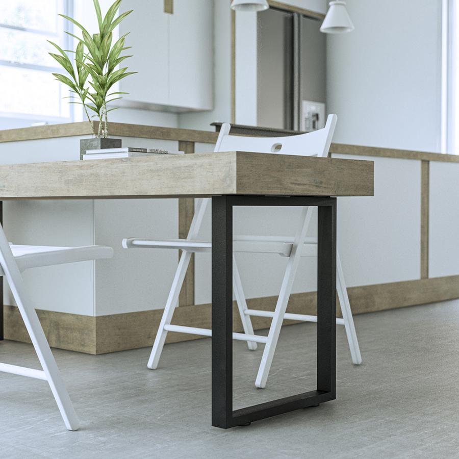 テーブル 脚 パーツ DIY 脚のみ 高さ70cm 2脚セット アイアン脚 アジャスター付き ブラック 黒 | ブランド登録なし | 05