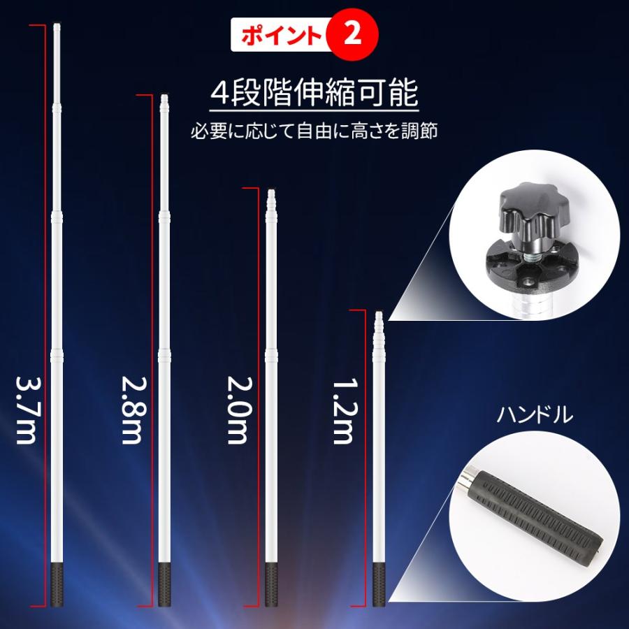 Ledライト 伸縮式 4段階明るさ 屋外照明 アウトドア キャンピング 作業灯 ワークライト ハイキング q ランタン 集魚灯 高出力 長さ調整 Ygd Sunpie 通販 Yahoo ショッピング
