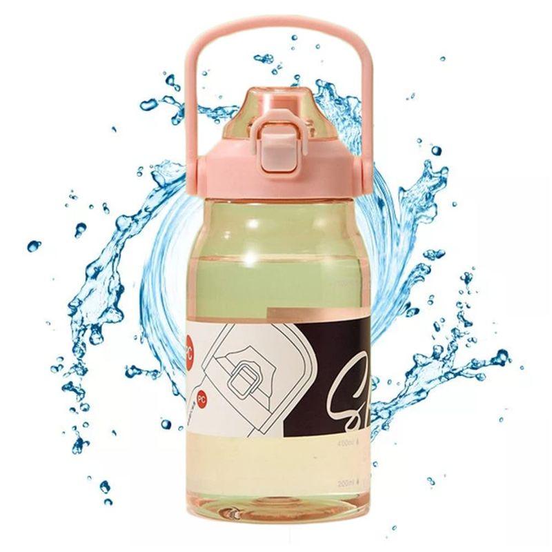水筒 1リットル 直飲み ウォーターボトル 1000ml 水筒 大容量 スポーツ クリアボトル プラスチック ストロー付き水筒 ワンタッチ 2023062510550101445サンピ