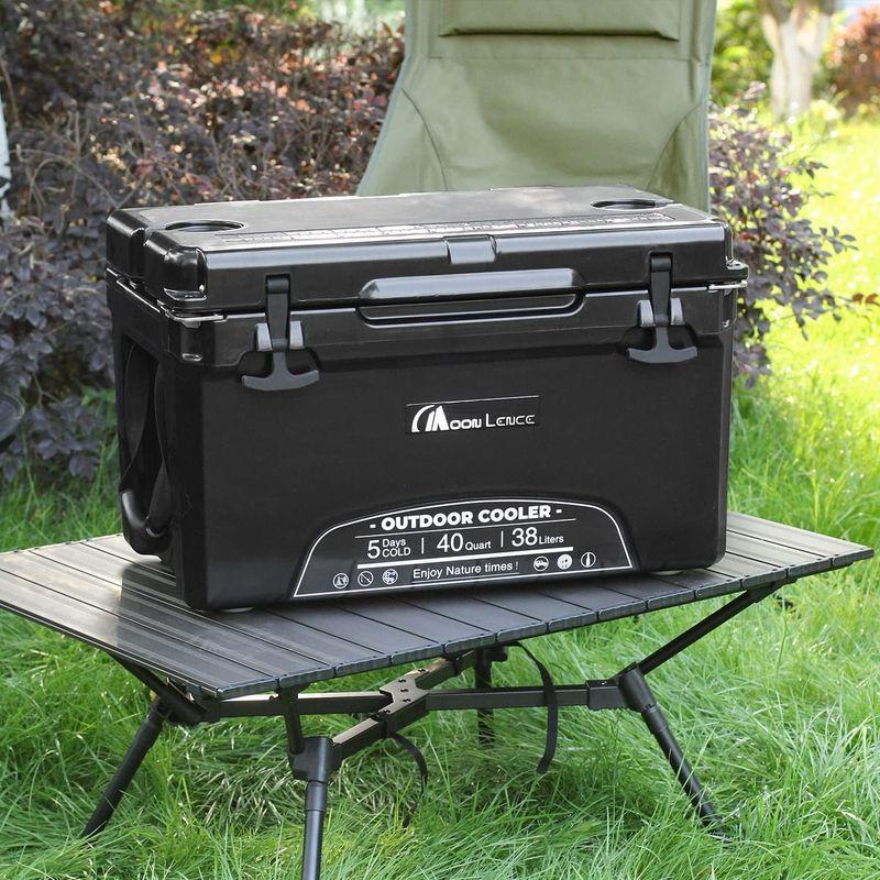 【メール便】 MOON LENCE クーラーボックス 大容量 40QT (38L) 5日保冷 ハードクーラーボックス アウトドア キャンプ 釣り BBQ 【XU2205511882】(13570円)