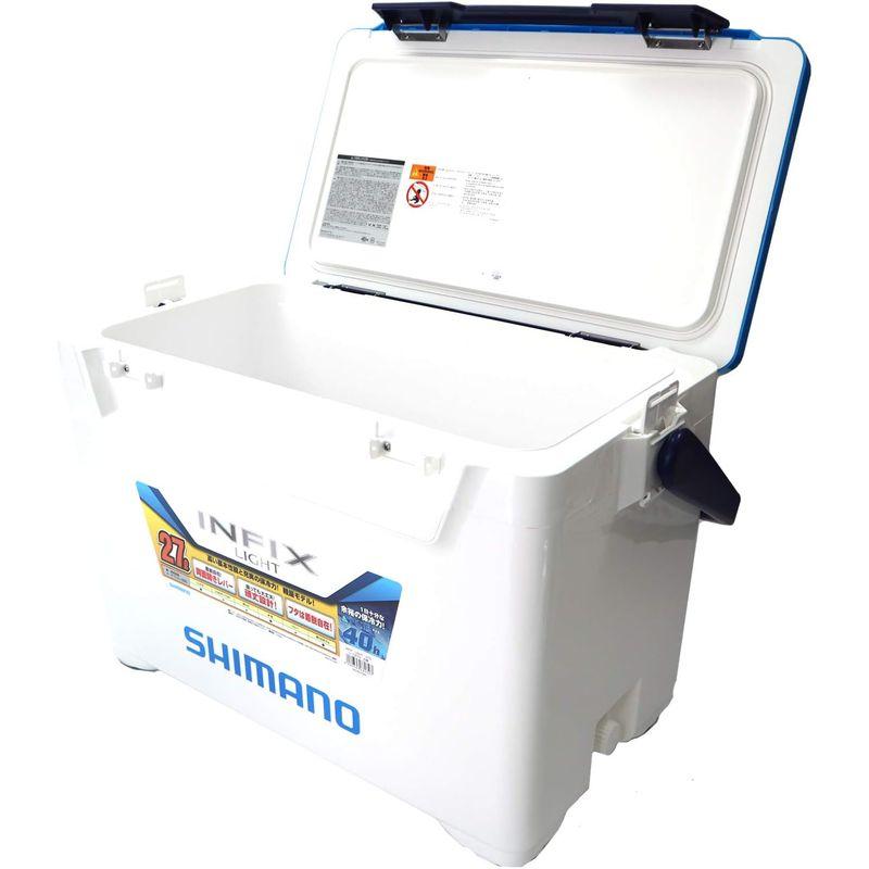 シマノ(SHIMANO) 釣り用 クーラーボックス インフィクス ライト 27リットル Sホワイトブルー SHIMANO 釣り用 クーラーボックス インフィクス ライト 27リットル Sホワイトブルー mm