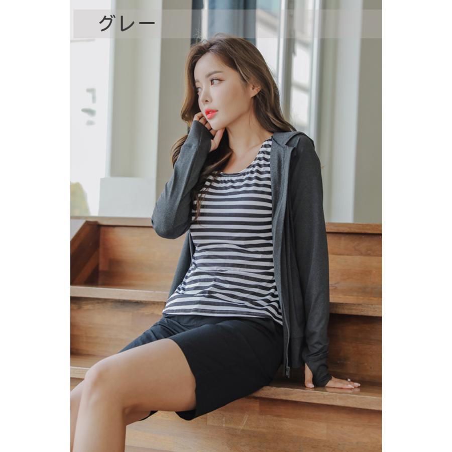 ラッシュガード 4点セット レディース 水着セット 体型カバー UVカット 紫外線対策 日焼け防止 パーカー 水陸両用 上下 長袖 ゆったり おしゃれ かわいい |  | 11