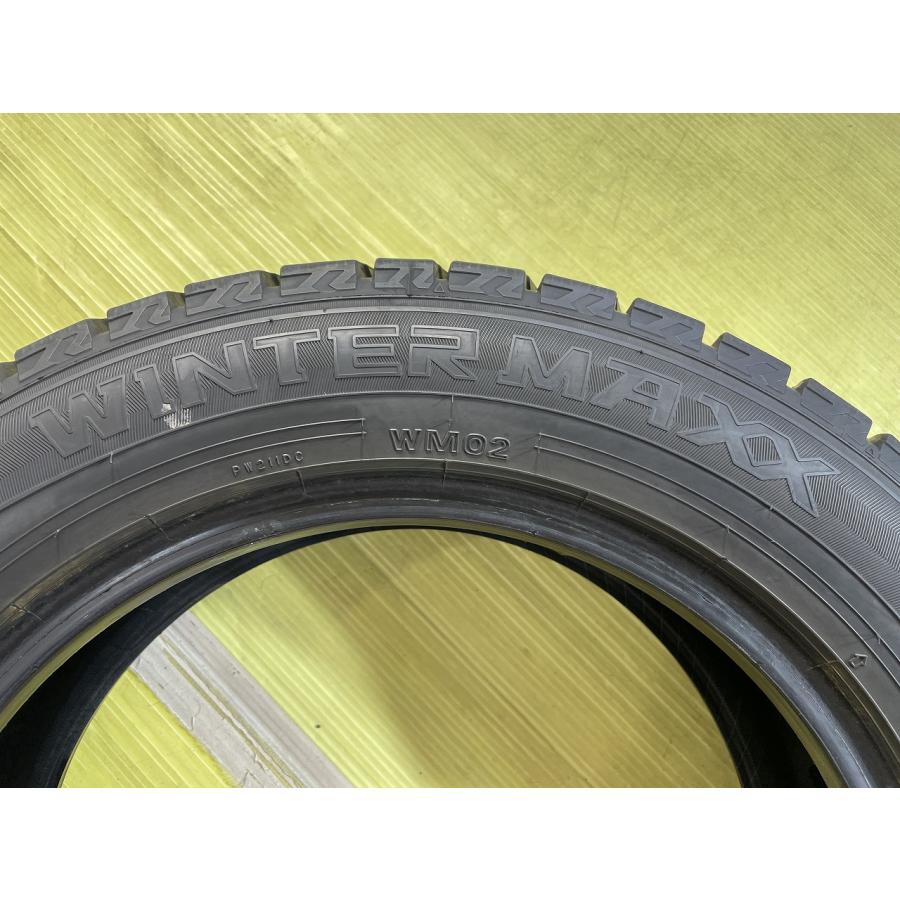 ダンロップ WINTER MAXX WM02 185/60R15 84Q★9分山 2021年 4本 中古 スタッドレス【青森発 送料無料】AOM-A0294★冬の画像