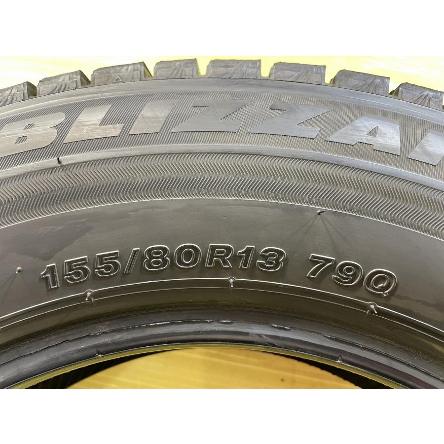 ブリザック VRX3 ブリヂストン BLIZZAK 155/80R13 79Q☆8分山 2023年 4