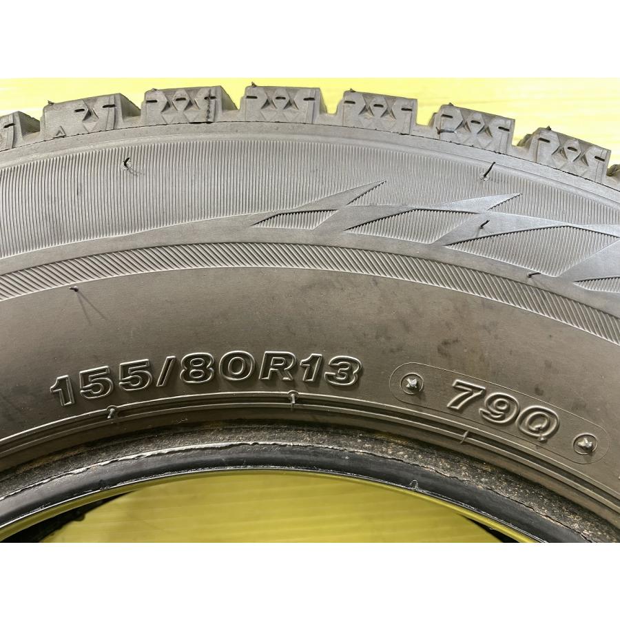 ブリヂストン BLIZZAK VRX2 155/80R13 79Q★9.5分山 2022年 4本 中古 スタッドレス 【青森発 送料無料】AOM-A0550★冬の画像