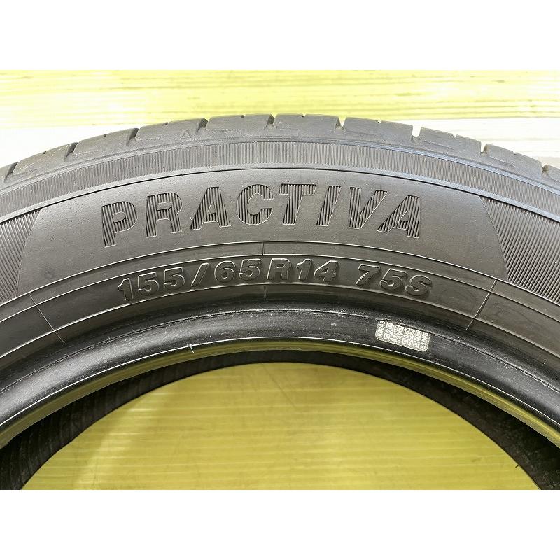 155/65R14 YOKOHAMA イエローハット PRACTIVA イエローハット（YellowHat） PRACTIVA 155/65R14 75S☆8.5分山 2025年