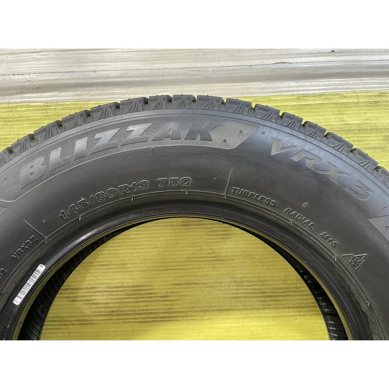 ブリザック VRX3 ブリヂストン BLIZZAK 145/80R13 75Q☆8.5分山 2022年
