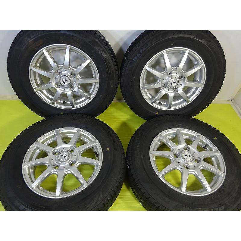ブリザック VRX3 155/80R13 13x4.00B +42 4穴 100☆ブリヂストン GMach 