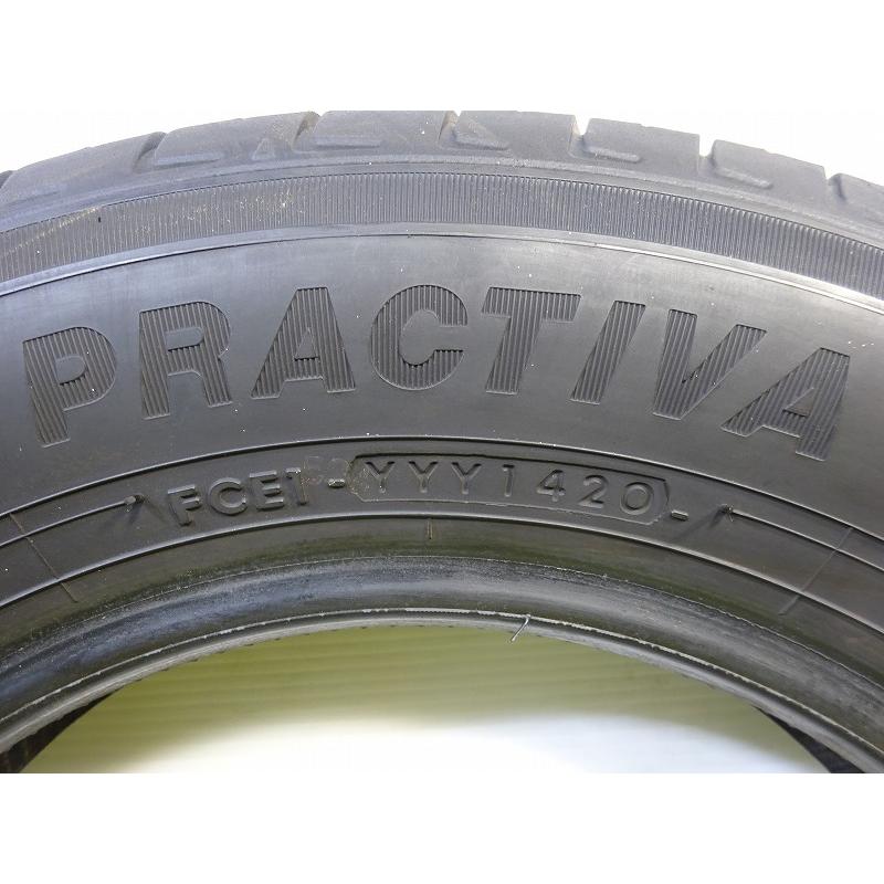 イエローハット PRACTIVA 145/80R13 75S☆8-7.5分山 2020年製 4本価格