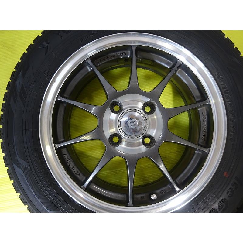 iceGUARD [ヨコハマー EP ENKEI] 165/70R14 81Q 14x5.5J +41 4穴 100★中古 タイヤホイール ...