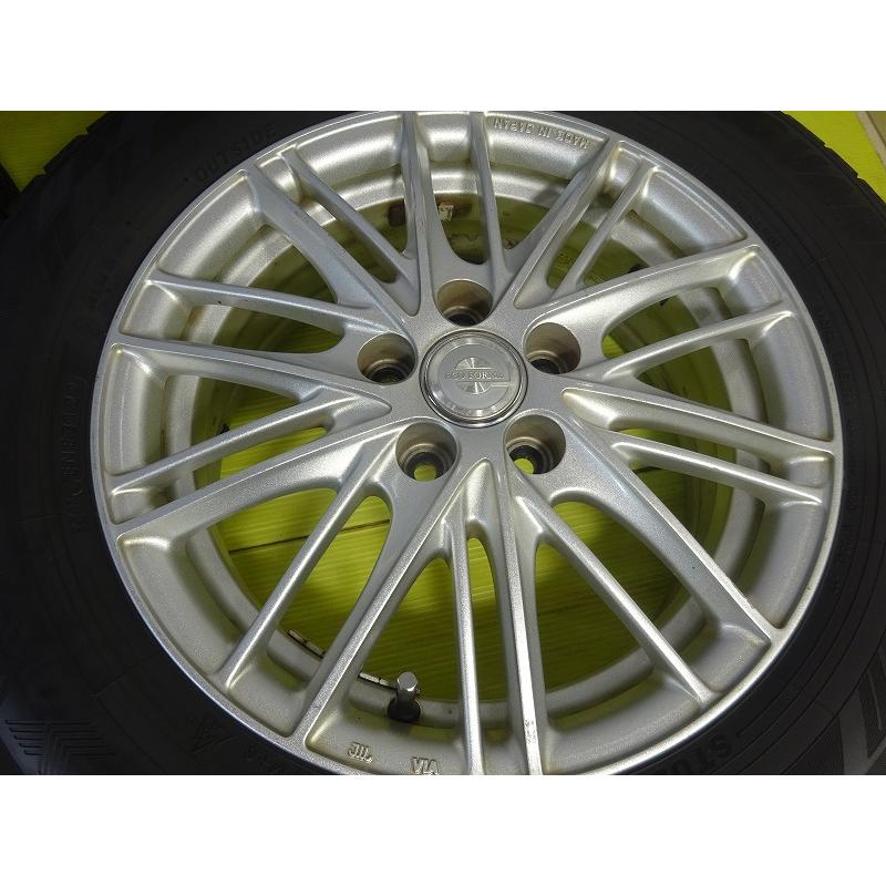 iceGUARD ヨコハマ ECO-FORME 195/65R15 15x6J +45 5穴 PCD100 中古 