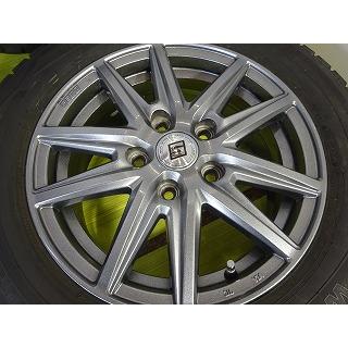 【ダンロップ-SEIN】195/65R15 15x6J +53 5穴 PCD114.3 中古 ホイールセット 2020年 4本 スタッドレス【送料無料】AOM-K1189 青森_1