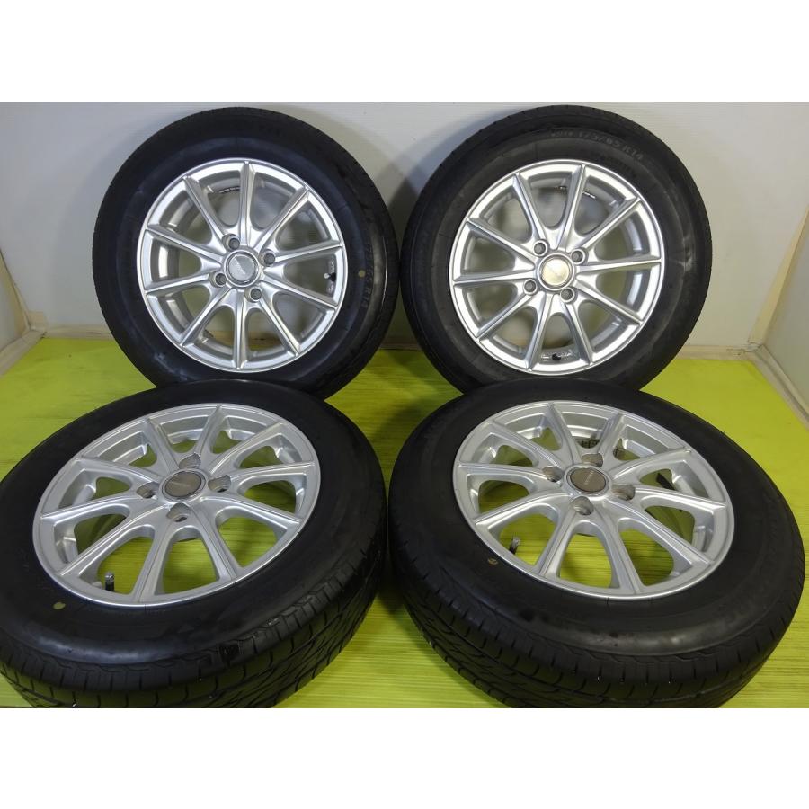 タイヤ、ホイール4本セットBS エコフォルム 14インチ4.5J+45 4H-100