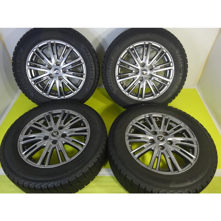 PRACTIVA FANG】215/60R16 16x6.5J +53 5穴 PCD114.3 中古 ホイール 
