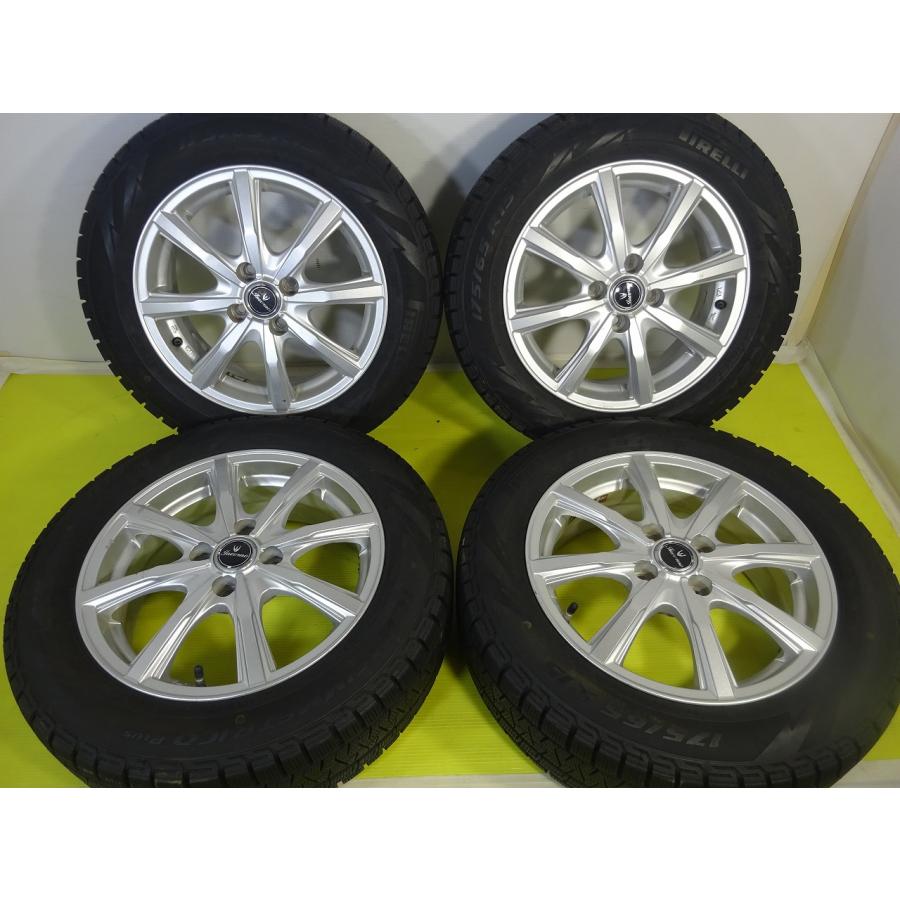 ICE ASIMMETRICO 【ピレリ INVERNO】175/65R15 15x5.5J +42 4穴 PCD100 