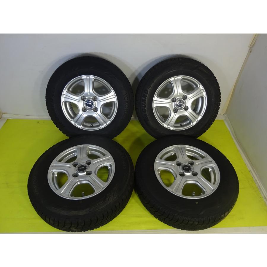 iceGUARD ヨコハマ TOPRUN 155/80R13 13x5.00B +35 4穴 100中古 タイヤ 
