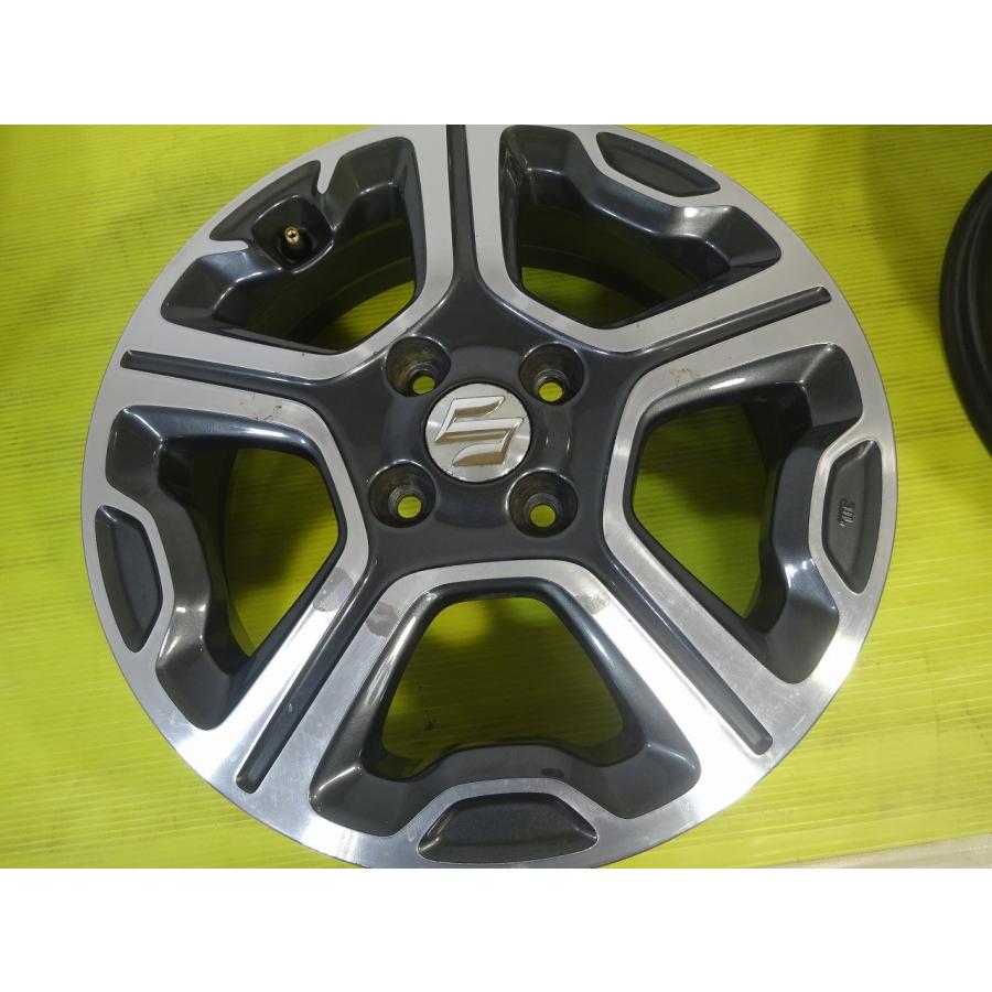 SUZUKI 純正】15x4.5J +45 4穴 100 中古ホイール 4枚 15インチ 【送料
